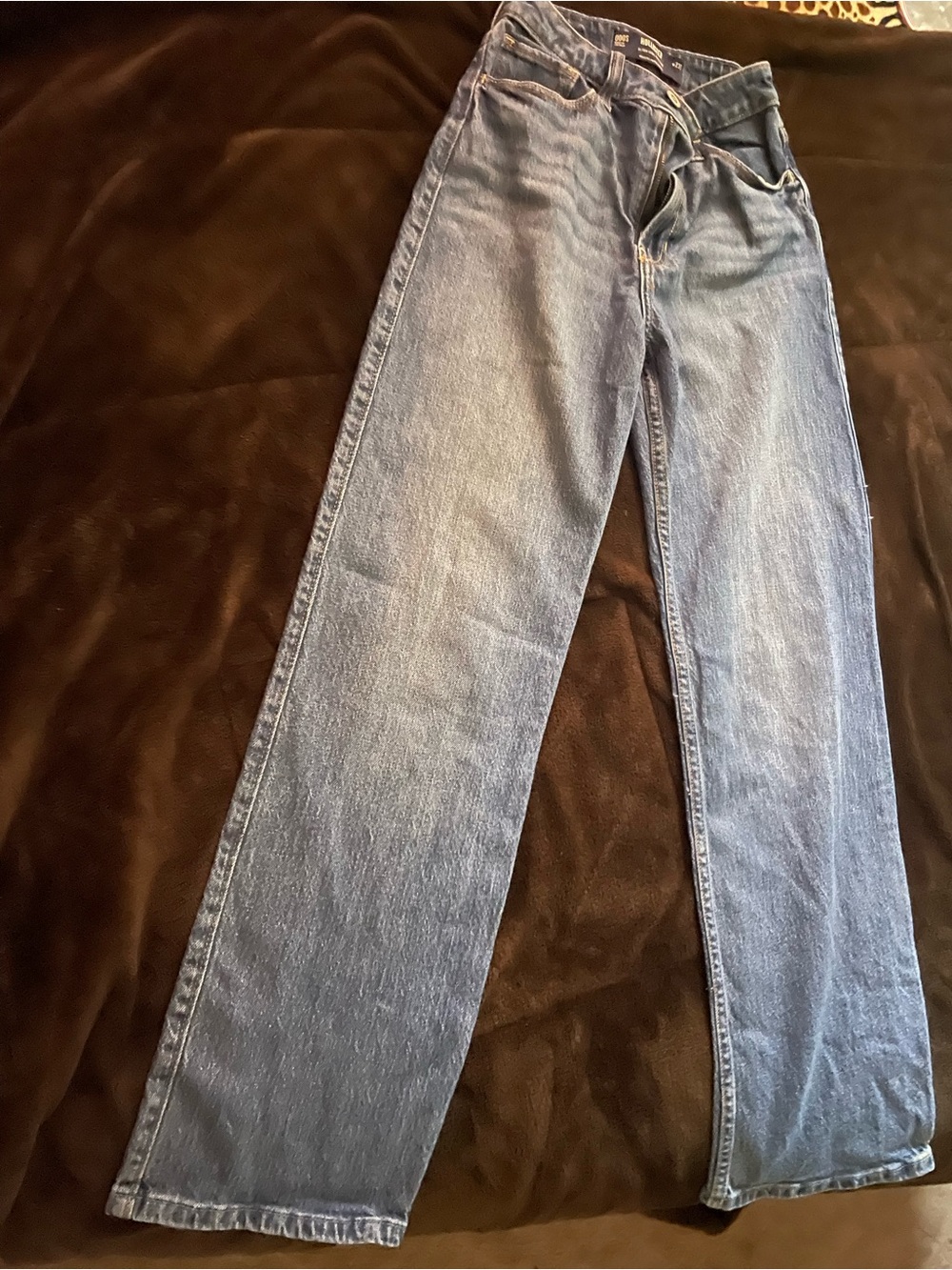 Hollister Medium Blue Straight Leg Jeans